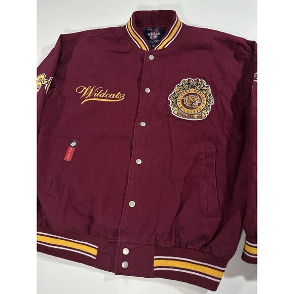 Big Boy Bethune-Cookman University Wildcats Button Up Jacket Patches Men’s Large - Picture 7 of 14